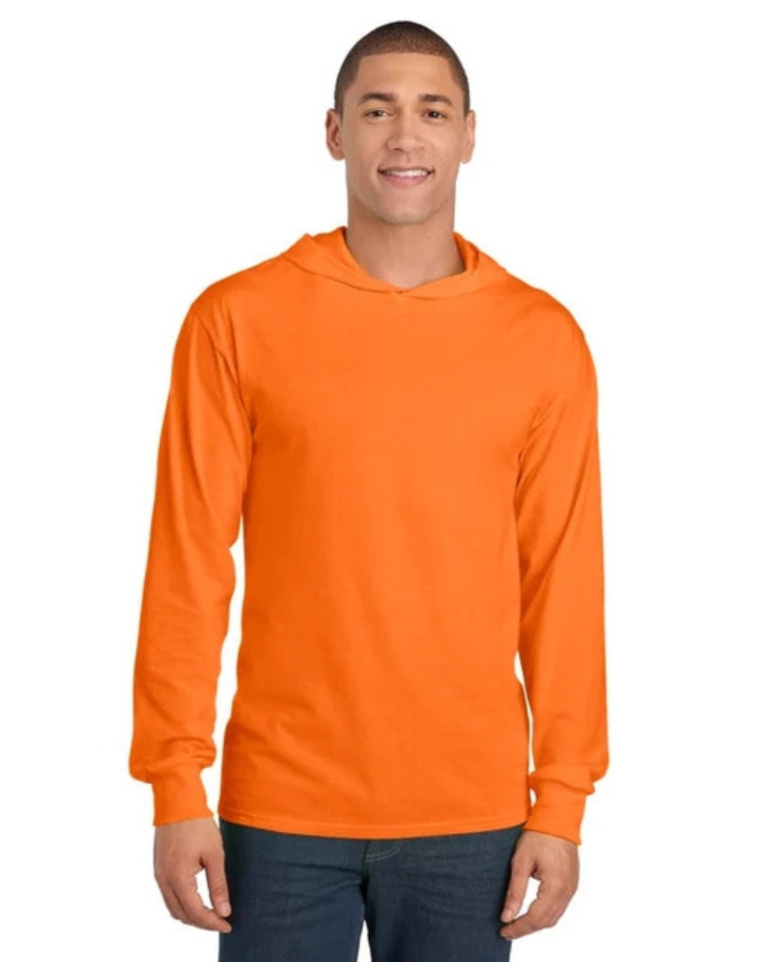 Jerzees Hood Long Sleeve T-Shirt Print